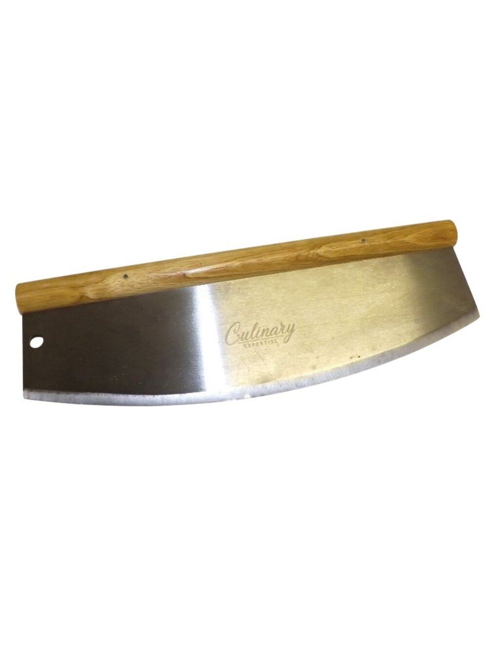 Culinary Expertise 14" Pizza Rocker Knife Pizza Cutter Mezzaluna-style Blade